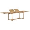 Matgrupp för trädgården 9 delar 180-280x100x75 cm teakträ vidaXL – miniatyr 4