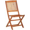 Matgrupp för trädgården 9 delar 220x90x75 cm massivt akaciaträ vidaXL – miniatyr 4