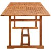 Matgrupp för trädgården 9 delar 220x90x75 cm massivt akaciaträ vidaXL – miniatyr 8