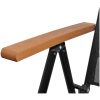 Matgrupp för trädgården 9 delar aluminium svart vidaXL 185 cm table length – miniatyr 7