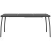 Matgrupp för trädgården 9 delar antracit metallnät vidaXL 165 cm table length – miniatyr 7