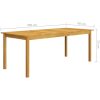 Matgrupp för trädgården 9 delar beige vidaXL – miniatyr 11