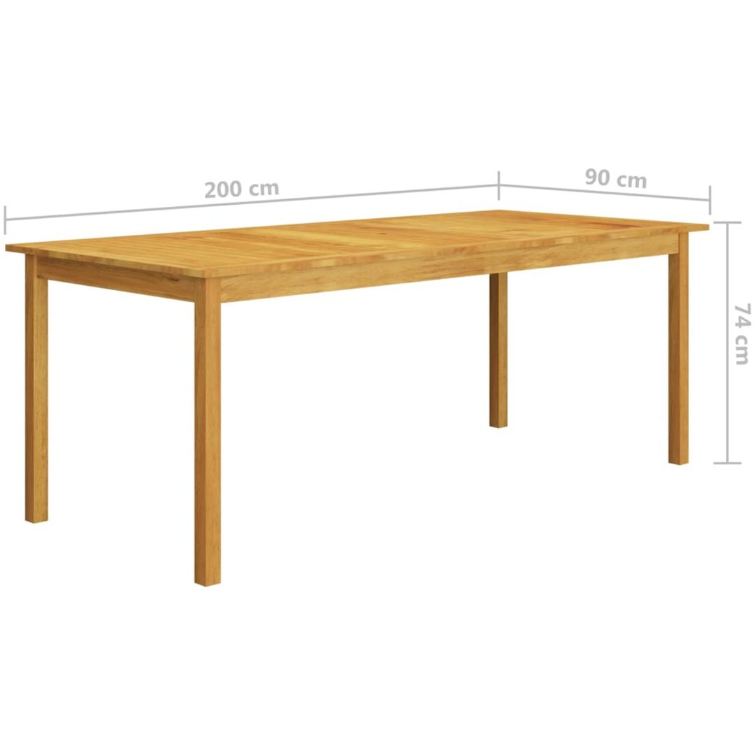 Matgrupp för trädgården 9 delar beige vidaXL – bild 11