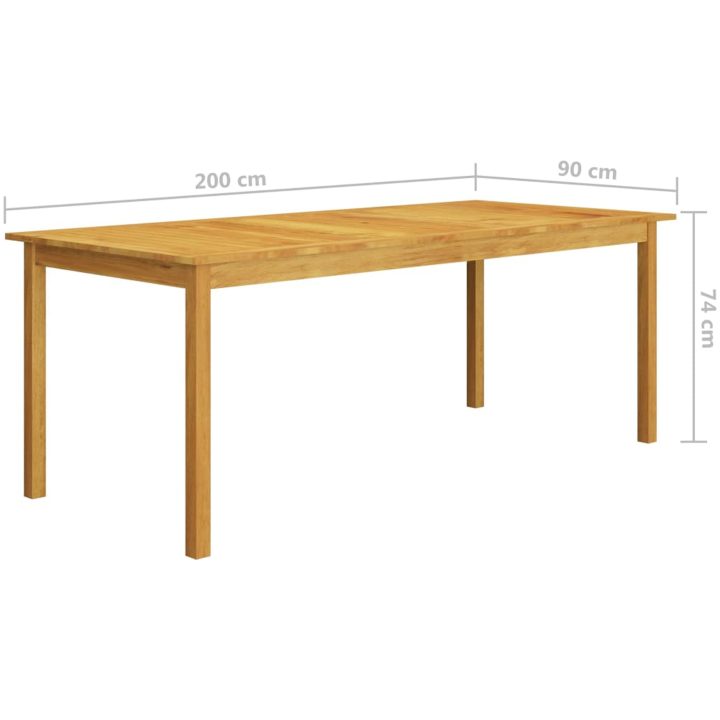 Matgrupp för trädgården 9 delar beige vidaXL – bild 11