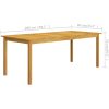 Matgrupp för trädgården 9 delar brun vidaXL – miniatyr 9