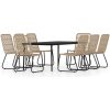 Matgrupp för trädgården 9 delar ek vidaXL 200 cm table length – miniatyr 2