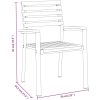 Matgrupp för trädgården 9 delar massivt akacia&metall vidaXL 200 cm table length – miniatyr 9