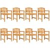 Matgrupp för trädgården 9 delar massivt teakträ vidaXL 200 cm bordslängd – miniatyr 3