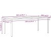 Matgrupp för trädgården 9 delar med dynor konstrotting och glas vidaXL 200 cm table length – miniatyr 8