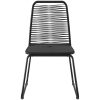 Matgrupp för trädgården 9 delar PVC-rotting svart och brun vidaXL 184.5 cm table length – miniatyr 7