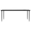 Matgrupp för trädgården 9 delar PVC-rotting svart vidaXL 200 cm table length – miniatyr 8