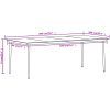 Matgrupp för trädgården 9 delar svart vidaXL 200 cm table length – miniatyr 8