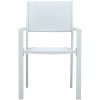 Matgrupp för trädgården 9 delar vit vidaXL 200 cm bordslängd – miniatyr 4