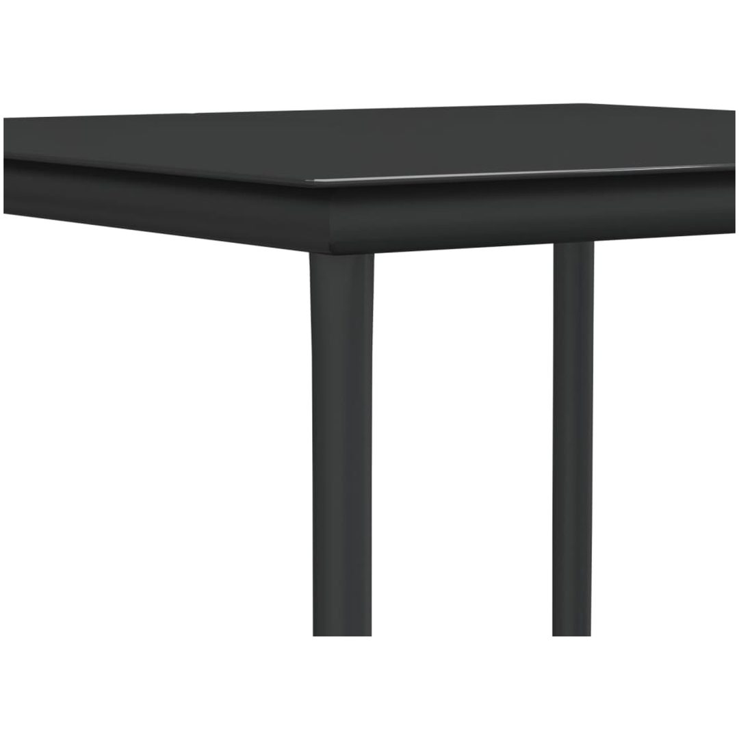 Matgrupp för trädgården dynor 5 delar konstrottning & stål vidaXL 80 cm table length – bild 8