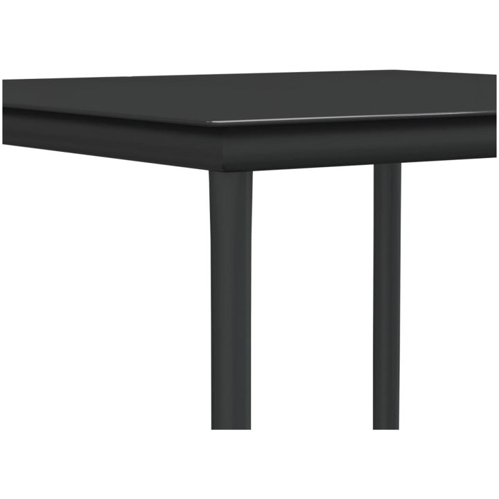 Matgrupp för trädgården dynor 5 delar konstrottning & stål vidaXL 80 cm table length – bild 8