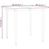 Matgrupp för trädgården dynor 5 delar svart&grå konstrottning vidaXL 80 cm table length – miniatyr 10