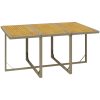 Matgrupp för trädgården med dynor 11 delar konstrotting beige vidaXL 163 cm bordslängd – miniatyr 10