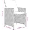Matgrupp för trädgården med dynor 13 delar konstrotting beige vidaXL 219 cm bordslängd – miniatyr 11