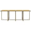 Matgrupp för trädgården med dynor 13 delar konstrotting beige vidaXL 219 cm bordslängd – miniatyr 10