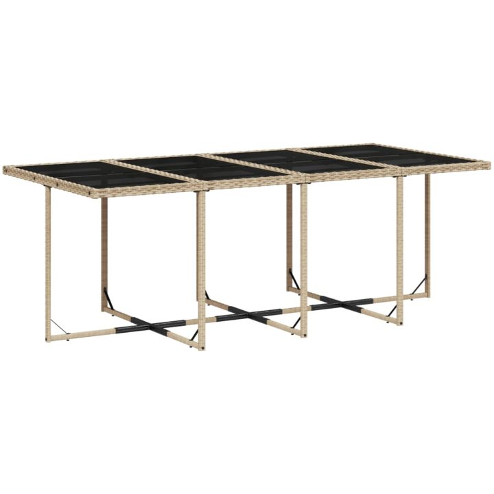 Matgrupp för trädgården med dynor 13delar mixbeige konstrotting vidaXL – bild 6