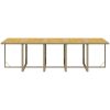 Matgrupp för trädgården med dynor 15 delar konstrotting beige vidaXL – miniatyr 11