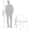 Matgrupp för trädgården med dynor 17 delar vit textilene vidaXL – miniatyr 12