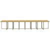 Matgrupp för trädgården med dynor 21 delar konstrotting beige vidaXL – miniatyr 11