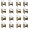 Matgrupp för trädgården med dynor 21 delar konstrotting beige vidaXL – miniatyr 4