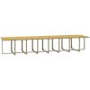 Matgrupp för trädgården med dynor 21 delar konstrotting beige vidaXL – miniatyr 10