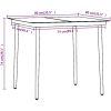 Matgrupp för trädgården med dynor 3 delar beige och svart vidaXL 80 cm table length – miniatyr 8