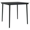 Matgrupp för trädgården med dynor 3 delar grå polyrotting glas vidaXL 80 x 80 x 74 cm – miniatyr 6