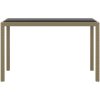 Matgrupp för trädgården med dynor 3 delar konstrotting beige vidaXL – miniatyr 4