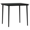 Matgrupp för trädgården med dynor 5 delar brun vidaXL 80 cm bordslängd – miniatyr 5