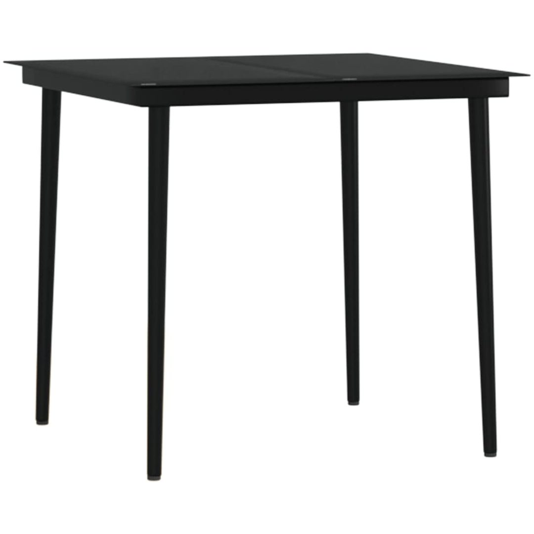 Matgrupp för trädgården med dynor 5 delar brun vidaXL 80 cm bordslängd – bild 5
