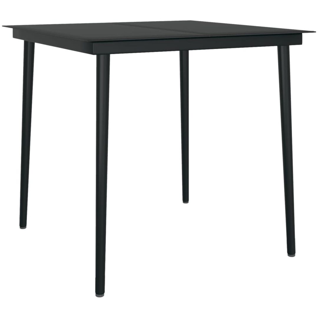 Matgrupp för trädgården med dynor 5 delar grå vidaXL 80 cm table length – bild 6