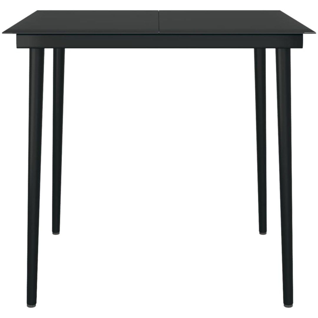 Matgrupp för trädgården med dynor 5 delar grå vidaXL 80 cm table length – bild 7