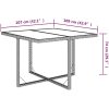 Matgrupp för trädgården med dynor 5 delar konstrotting grå vidaXL 109 cm bordslängd – miniatyr 6
