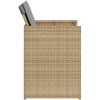 Matgrupp för trädgården med dynor 5 delar mixbeige konstrotting vidaXL – miniatyr 6