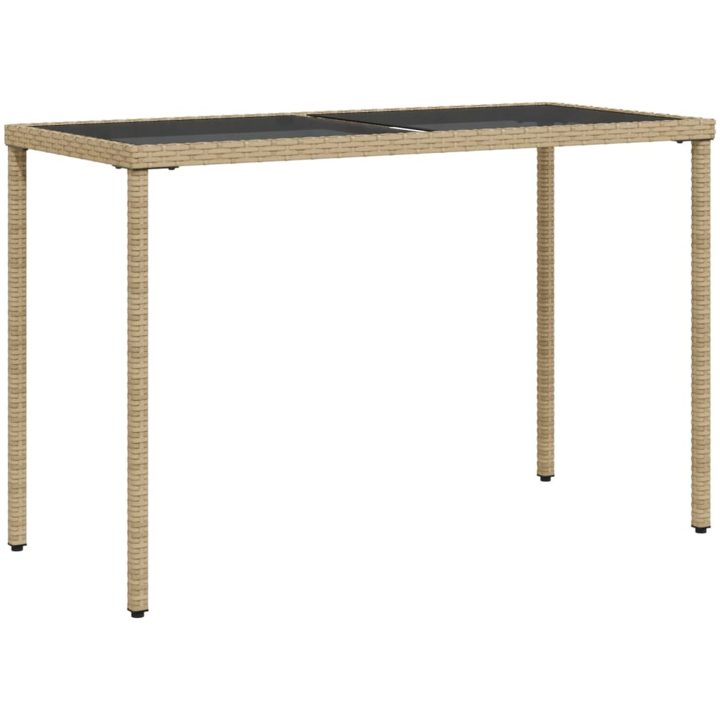 Matgrupp för trädgården med dynor 5 delar mixbeige konstrotting vidaXL – bild 8