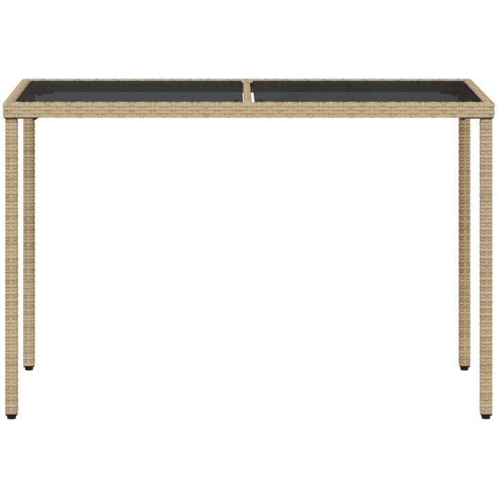 Matgrupp för trädgården med dynor 5 delar mixbeige konstrotting vidaXL – bild 9