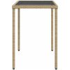 Matgrupp för trädgården med dynor 5 delar mixbeige konstrotting vidaXL – miniatyr 10