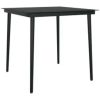 Matgrupp för trädgården med dynor 5 delar svart vidaXL 80 cm table length – miniatyr 5