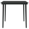 Matgrupp för trädgården med dynor 5 delar svart vidaXL 80 cm table length – miniatyr 6