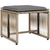 Matgrupp för trädgården med dynor 7 delar beige konstrotting vidaXL – miniatyr 4