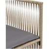 Matgrupp för trädgården med dynor 7 delar beige konstrotting vidaXL – miniatyr 9