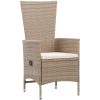 Matgrupp för trädgården med dynor 7 delar beige vidaXL – miniatyr 5