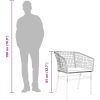 Matgrupp för trädgården med dynor 7 delar brun polyrotting glas vidaXL 160 x 80 x 74 cm – miniatyr 9