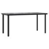 Matgrupp för trädgården med dynor 7 delar brun polyrotting glas vidaXL 160 x 80 x 74 cm – miniatyr 6