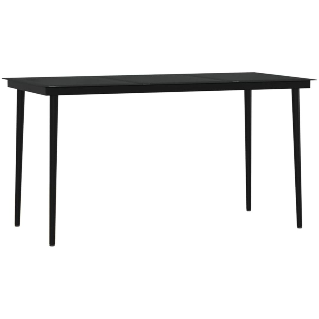 Matgrupp för trädgården med dynor 7 delar brun vidaXL 140 cm table length – bild 5