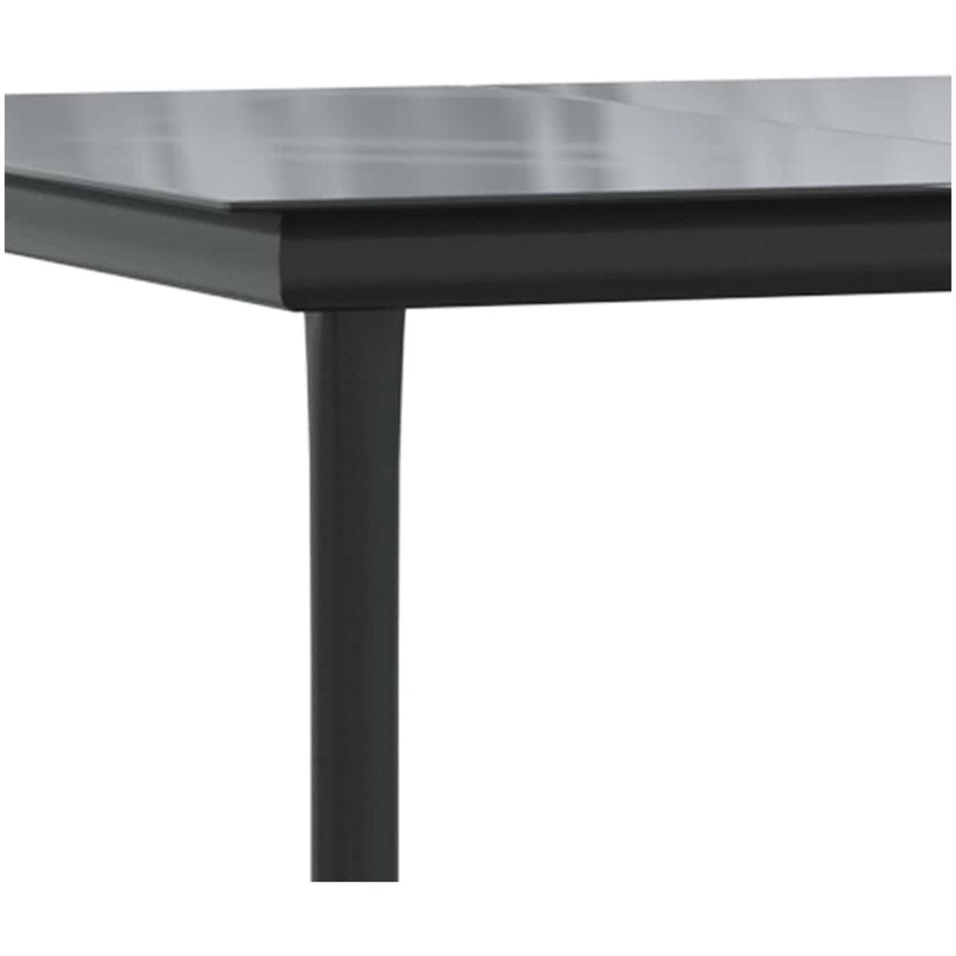 Matgrupp för trädgården med dynor 7 delar grå polyrotting glas vidaXL 160 x 80 x 74 cm – bild 9